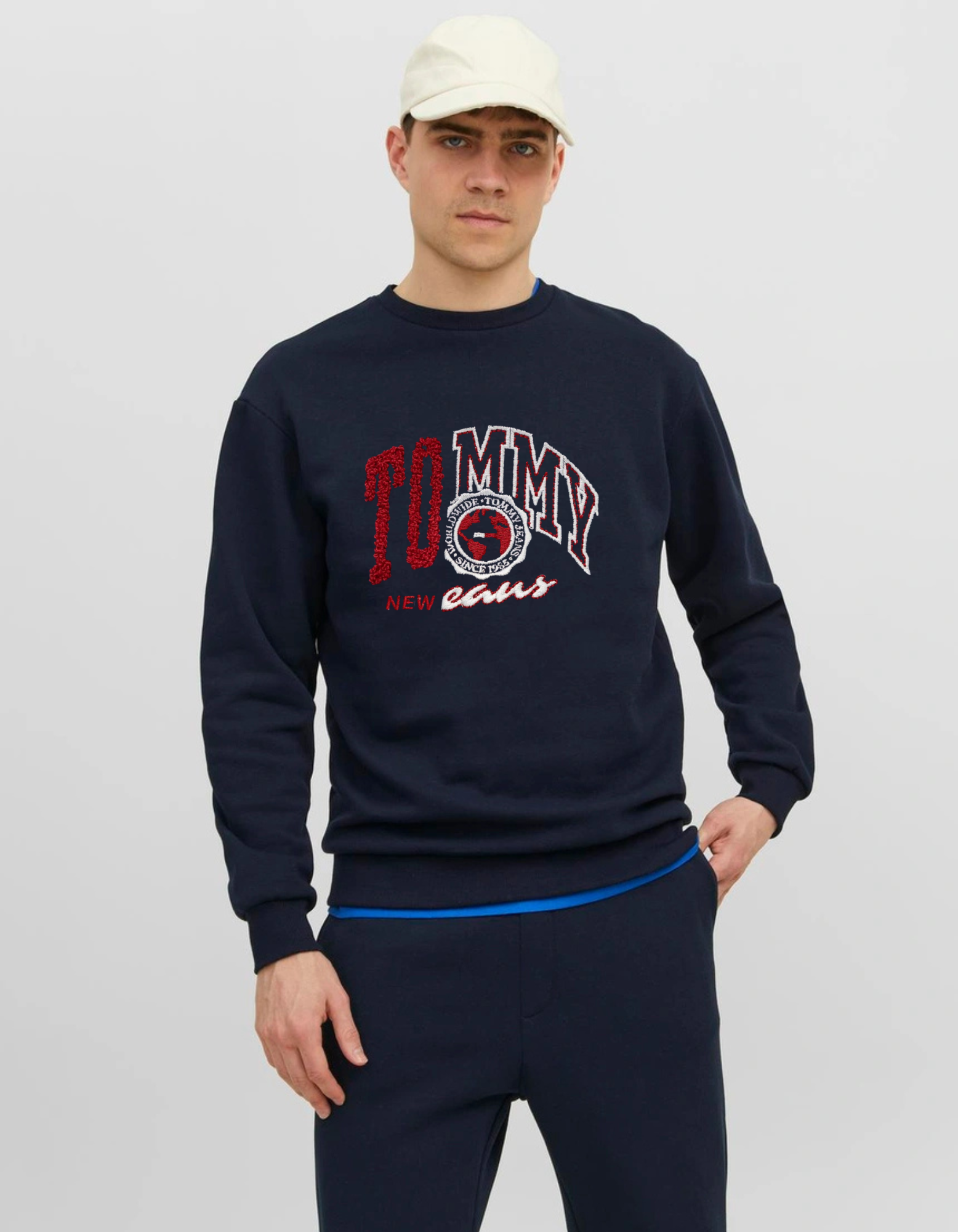 TH-Towel Emb Exclusive Sweatshirt(Blue)