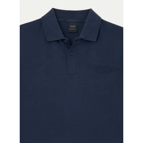 H-Premium Embosed Polo Navy