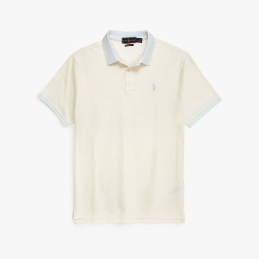 Prl-Basic Polo Tipping Off-White