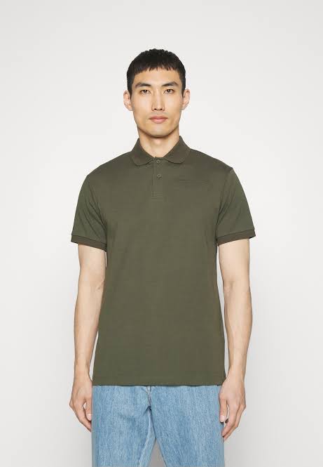H-Premium Embosed Polo Olive