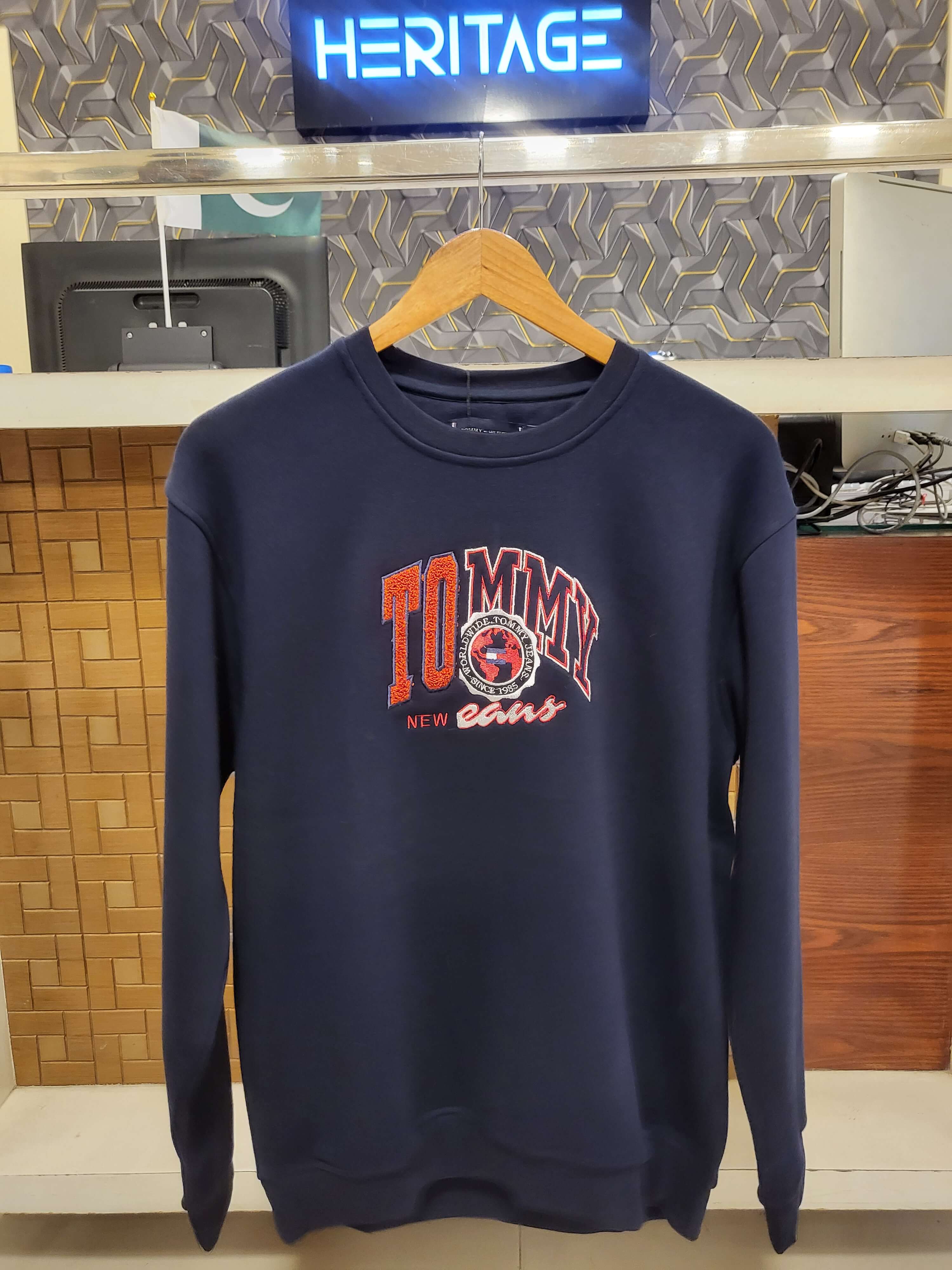 TH-Towel Emb Exclusive Sweatshirt(Blue)