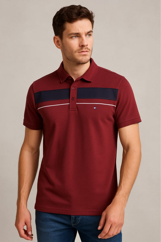 Th-Chest Panel Polo Mahroon