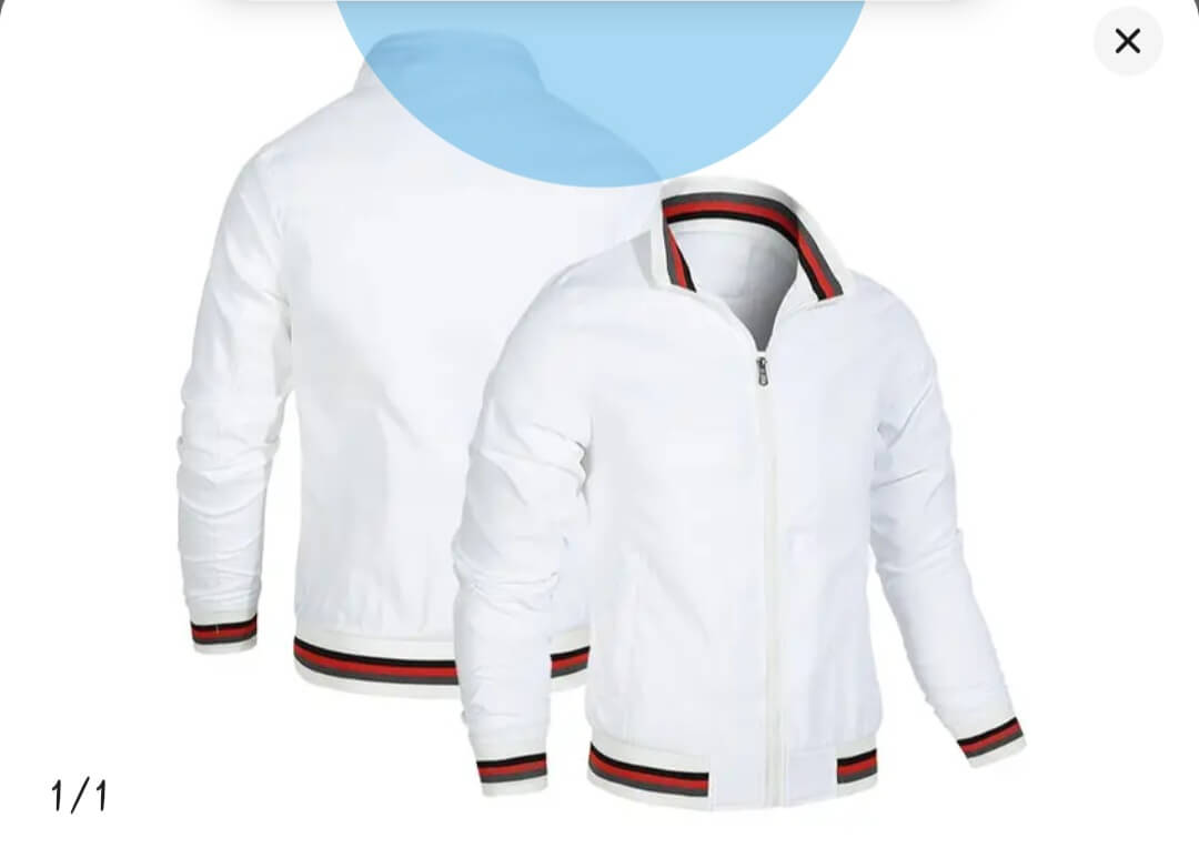 Essential Plain Imported Jacket White