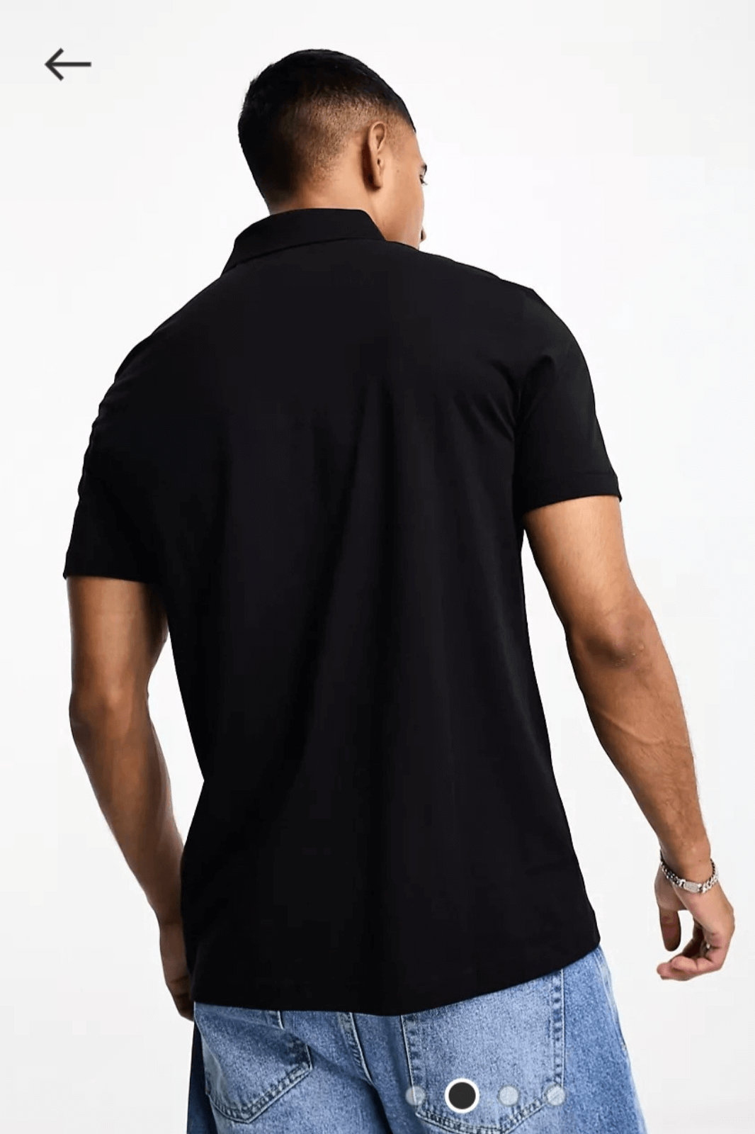 A-A Essential Polo Jet Black