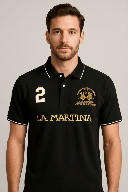 L-M-Premium Polo Black
