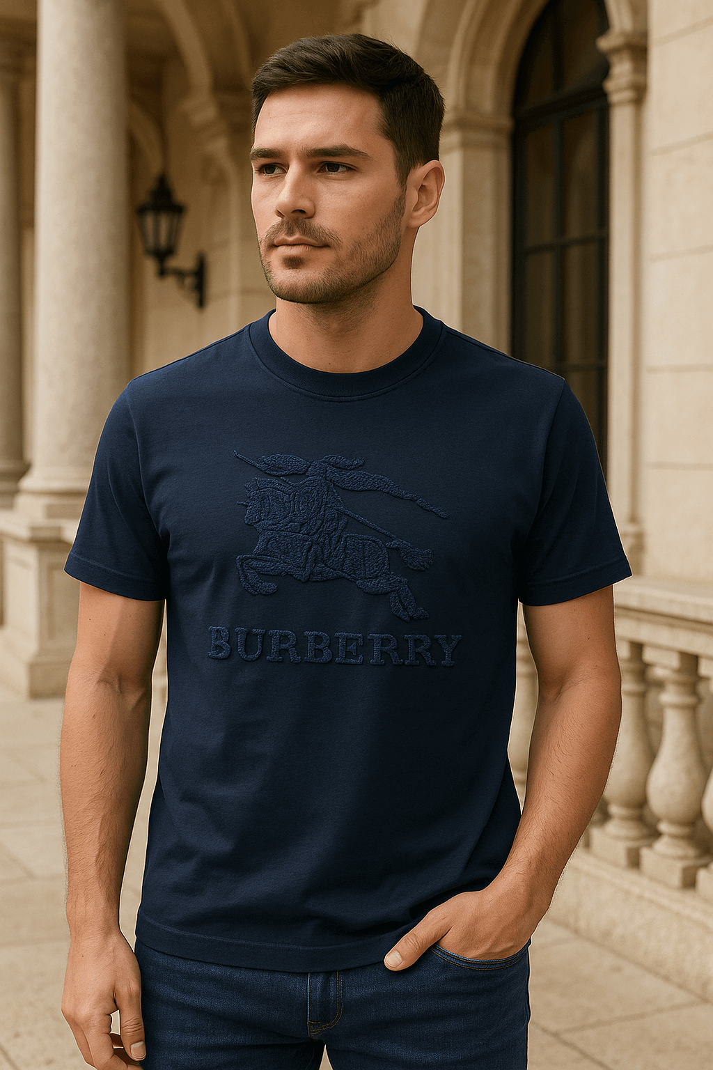 B-B PREMIUM TEE NAVY