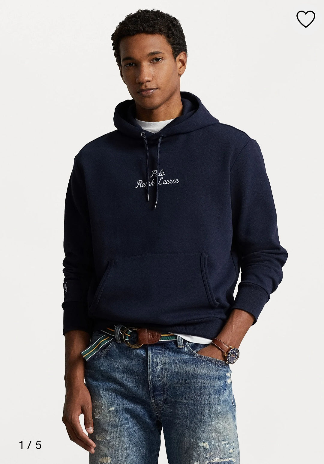 P-S-P EMBROIDERY HOODIE NAVY