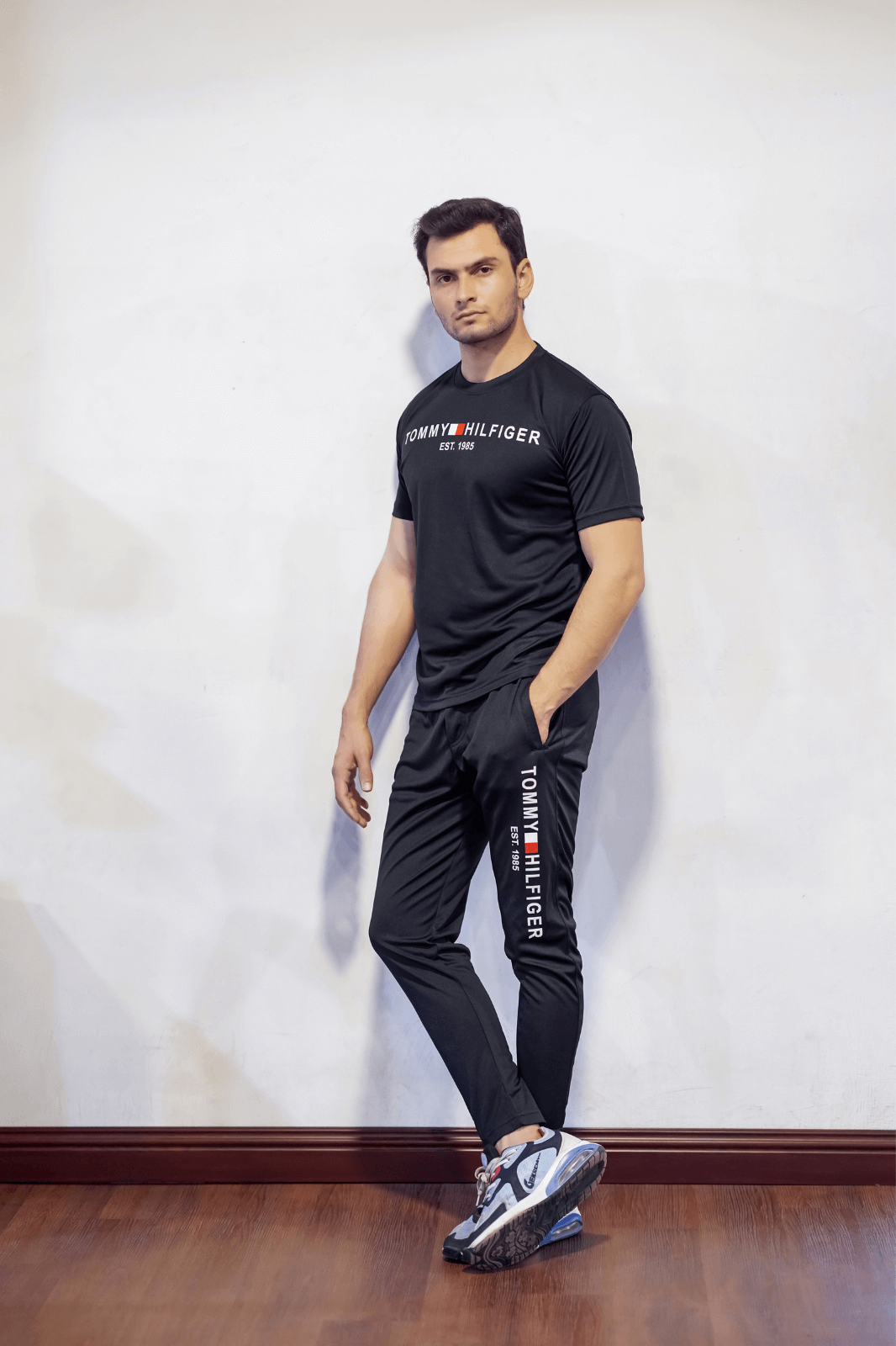 T-H Premium Summer Tracksuite Black