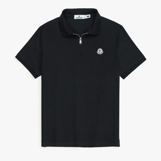 M-ZipUp Polo Black
