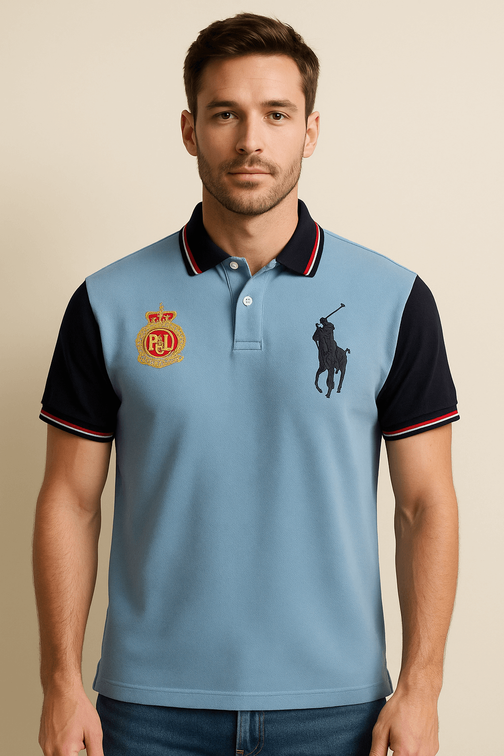 RL-ESSENTIAL POLO SKY
