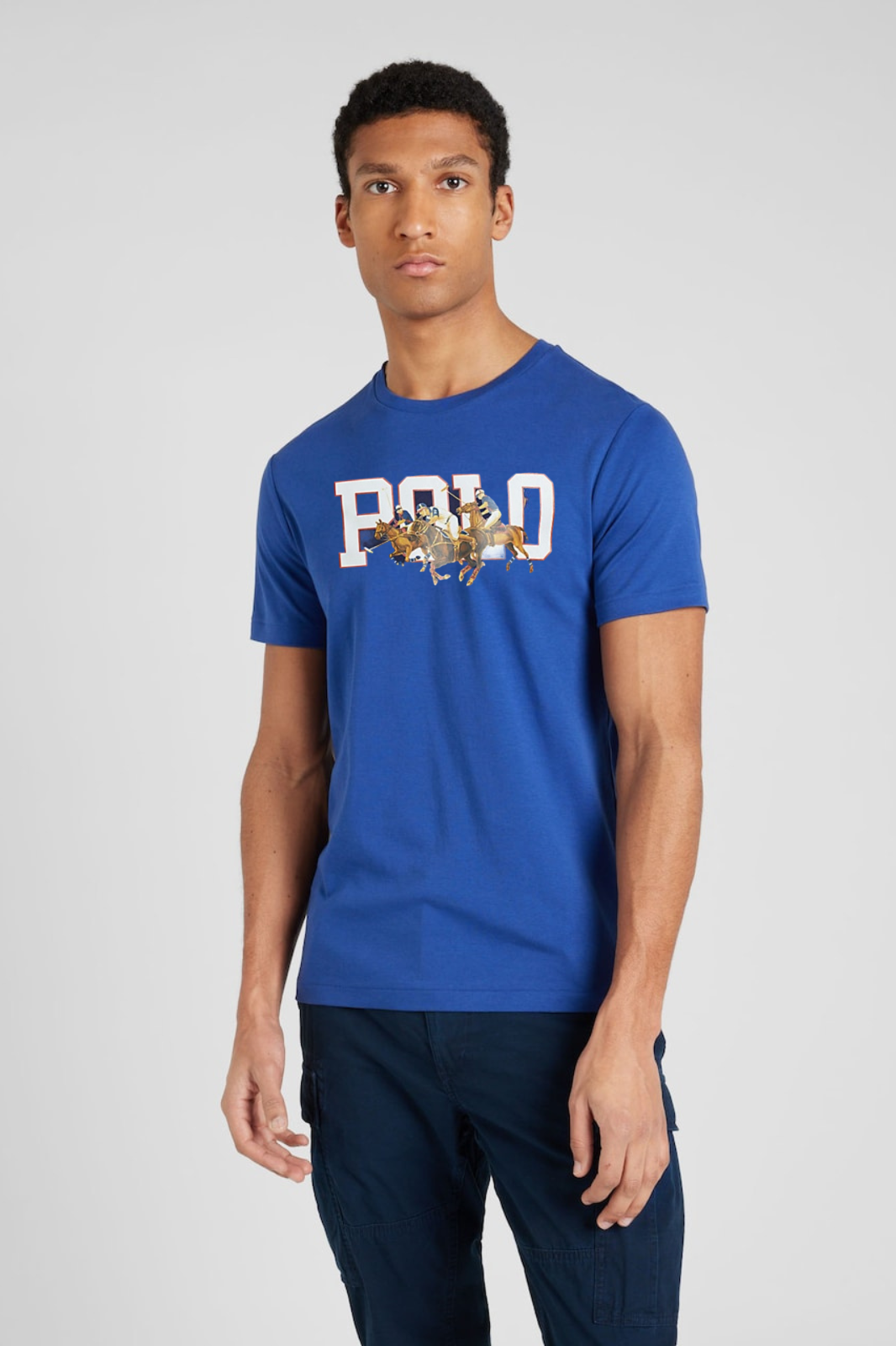 P-R Cotton R-Blue T-Shirt 3-H