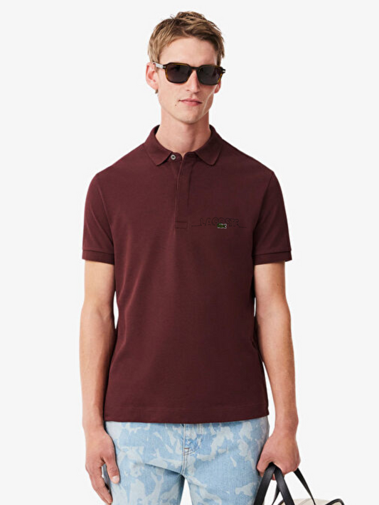 L-Essential Polo Cherry