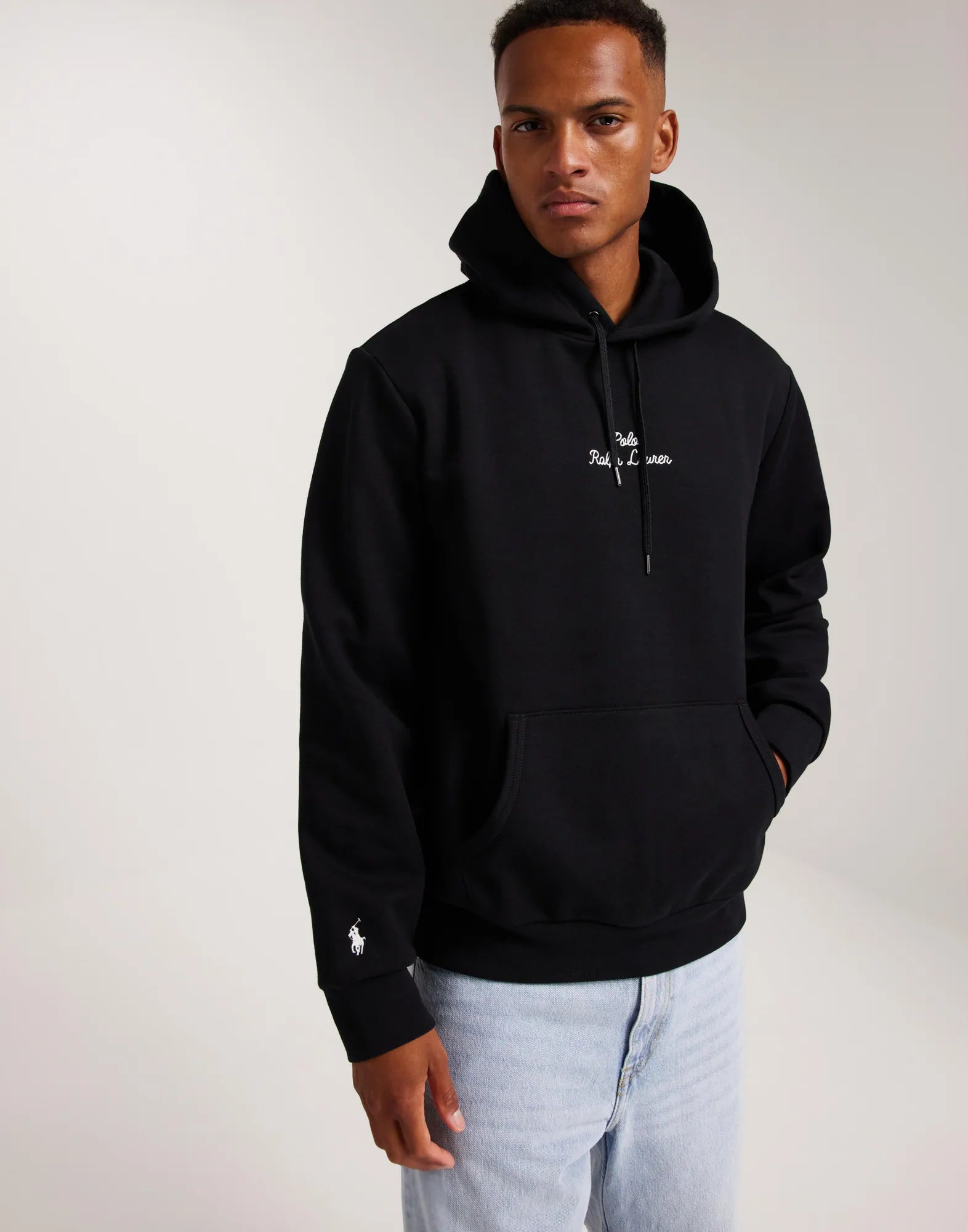 P-S-P EMBROIDERY HOODIE JET BLACK