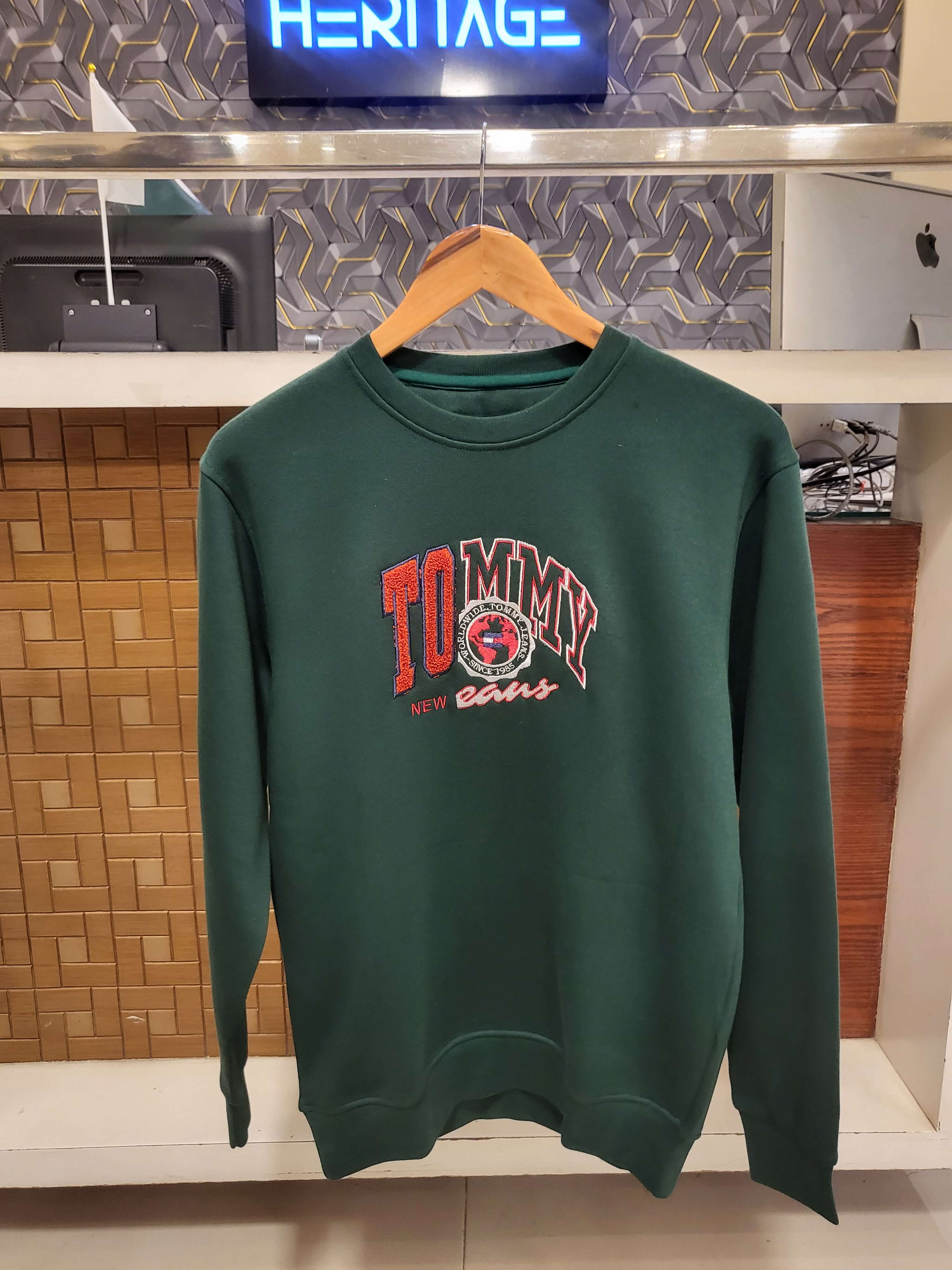 TH-Towel Emb Exclusive Sweatshirt(Green)