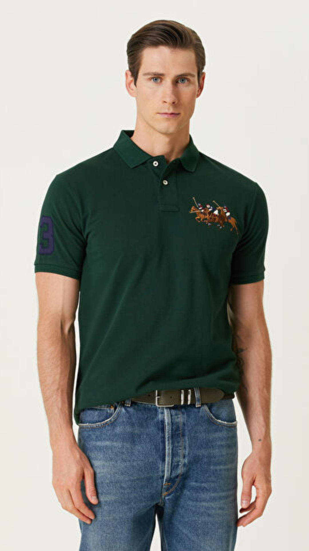 P Essential Polo Green