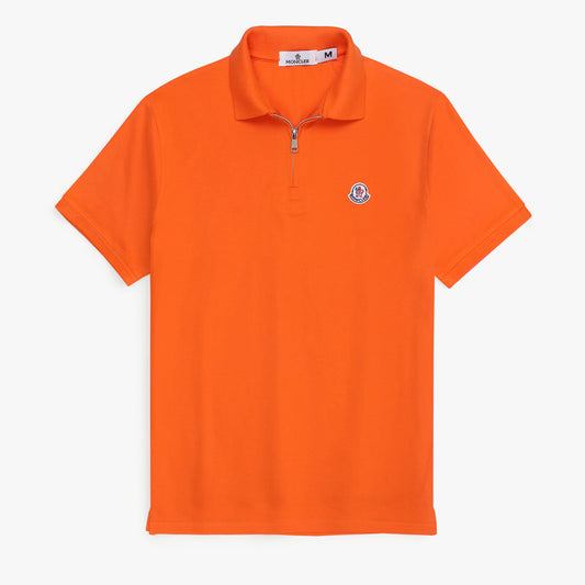 M-ZipUp Polo Orange